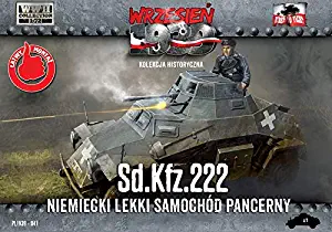 First to Fight 1/72 Scale German Sd.Kfz.222 Light Armored Car - Plastic Model Building Kit # 047