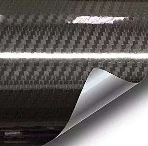VVIVID Epoxy High Gloss Black Carbon Vinyl Automotive Wrap Film DIY Easy to Install No Mess (1.5ft x 5ft)