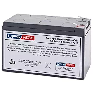 Leoch DJW12-7.2 12V 7.2Ah Replacement Battery with F1 Terminals