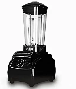 Professional Kitchen Blender - Powerful 2200 Watt Commercial Heavy Duty Smoothie Blender 110 v 2 l - 4 Blade Electric High Speed Stainless Steel - black