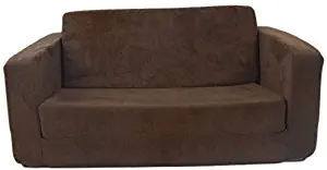 Fun Furnishings Toddler Flip Sofa, Brown