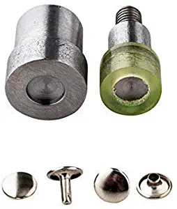 Trimming Shop Double Cap Tubular Rivet Setting Tool Die Set for Universal Green Hand Press Machine Riveter, 6mm