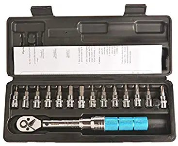 15PCS Bike Torque Wrench Set, Bike Repair Tool Kits for Bicycle Repair Adjustable Torque Wrench Mounting Bolts Torque Wrench