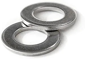 M5 Stainless Steel Flat Washers, Metric DIN 125 A / 125A 18-8 (A2) - MonsterBolts (10, M5)