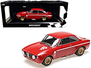 StarSun Depot New 1971 Alfa Romeo GTA 1300 Junior Red Limited Edition to 600 Pieces Worldwide 1/18 Diecast Model Car by Minichamps