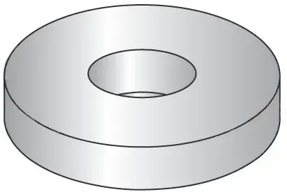 M10 DIN 125A Flat Washers A2 Stainless Steel (Quantity: 100 pcs) - OD: 21mm, Thickness: 2mm