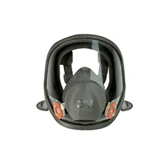 3M 54146 6800 Full Facepiece Reusable Respirator, Black, Medium, Plastic, 10" x 8.3" x 6.1"