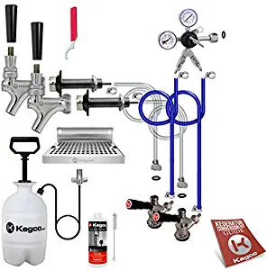 Kegco Ultimate Door Mount Kegerator 2 Tap Conversion Kit - No Tank - EBUCK2-NT