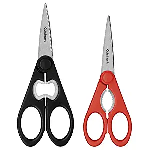 Cuisinart C77-2PSHR8B7R Classic Shears 2-Piece Set, 8" Black and 7" Red