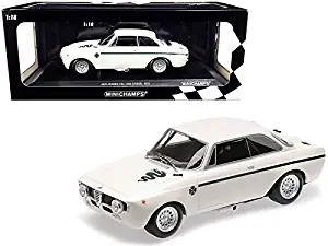 StarSun Depot New 1971 Alfa Romeo GTA 1300 Junior White Limited Edition to 330 Pieces Worldwide 1/18 Diecast Model Car by Minichamps