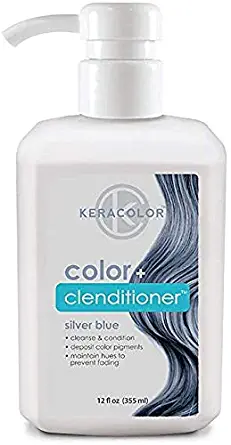 Keracolor Clenditioner Hair Dye (18 Colors) Depositing Color Conditioner Colorwash, Semi Permanent, Vegan and Cruelty-Free, 12 fl. Oz