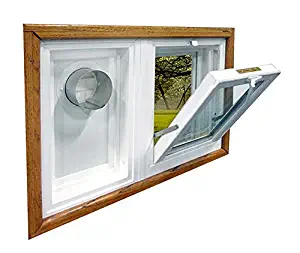 Dryer Vent and Hopper Window -30"w x 16"h Left Side Vent