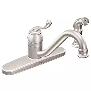 Moen CA87520SRS Kitchen Faucet with Off-Board Side Spray from the Muirfield Collection, Spot Resist Stainless