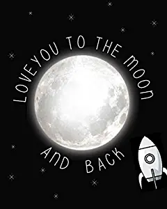 Love You to The Moon and Back Children's Wall Art Print 11x14, Nursery Decor, Kid’s Wall Art Print, Kid’s Room Decor, Gender Neutral Decor, Children Motivation Quotes