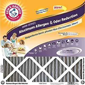 16x20x1 Arm and Hammer Max Odor Air Filter (4 Pack)