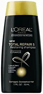 L'Oreal Paris Advanced Haircare Total Repair 5 Restoring Shampoo 1.7 oz. (Pack of 3)