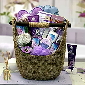 Ultimate Lavender Spa Oasis for Her -Women's Birthday, Holiday, or Mother's Day Gift Basket
