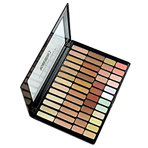 Pure Vie Pro 50 Colors Cream Concealer Camouflage Makeup Palette Contouring Kit for Salon and Daily Use