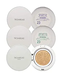 TROIAREUKE H+ 23, A+ 23, Seoul Cushion, 3 Types Set, Korean Cushion Foundation Make-up for Sensitive, Acne, Oily, Dry, Anti-Aging Skin