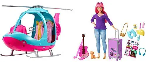 Barbie Travel Helicopter AND Barbie Daisy Travel Doll