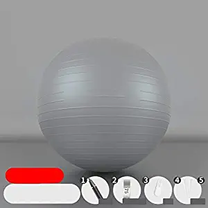 ANGELL Exercise Ball, 55cm 65cm 75cm Yoga Ball, Thickened Non-Slip Balance Ball for Pilates Childbirth Therapy Physical Therapy Home Gym Office Ball Chair with Rapid Pump Body Shape Training