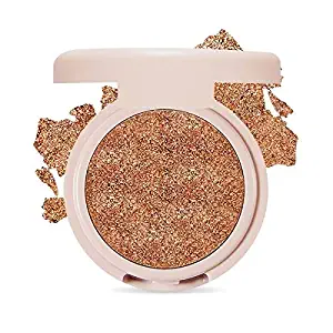 ETUDE HOUSE [Blossom Picnic] Air Mousse Eyes (#BR405 Gold Beach) | Metal Glitter Eyeshadow That Gives Out a Dazzling Sparkle Effect with Different Types of Pearls | K-beauty