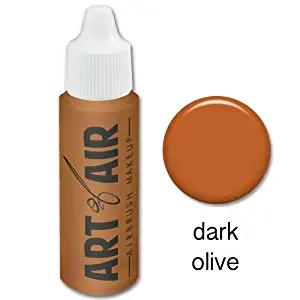 Art of Air Airbrush Makeup - Foundation 1/2oz Bottle Choose Color (Dark Olive)