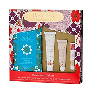 Pacifica Natural Skin Care Collection for Day & Night - 4ct