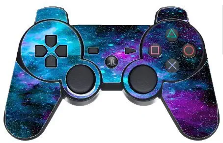 Decal Sticker Nebula Galaxy Space Design Pattern Print PS3 Dual Shock Wireless Controller Vinyl Decal Sticker Skin by Trendy Accessories