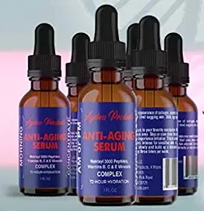 Anti Aging Face Serum ​Pack with ​Retinol, Vitamin C, A, B and E, Matrixyl 3000 - Skin Care Routine ​Essential​ ​-​ Deep Hydration, Collagen ​Stimulation, Smooths​ Wrinkles