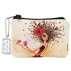 Santa Barbara Design Studio Bella Pilar Zippered Pouch, Perfume Girl, Black/Red/Yellow