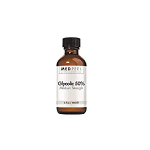 Glycolic Acid 50% Chemical Peel, Medium Strength Professional & Medical Grade Chemical Face Peel, Address Fine Line, Wrinkle, Prominent Hyper-Pigmentation for All Skin Tones 2oz / 60ml