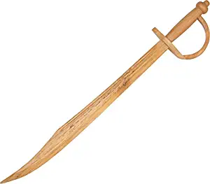SZCO Supplies Wooden Pirate Sword