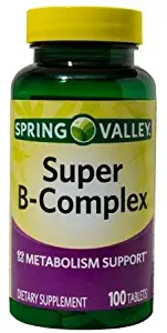 Spring Valley Super B-Complex, Metabolism Support, 100 Tablets by Spring Valley