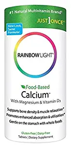 Rainbow Light Food Based Calcium Tablets, 180 Count