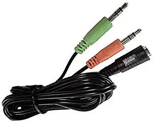 PC Splitter (6FT Long) for Astro A10 A40, Sennheiser, SteelSeries, Turtle Beach & Similar Gaming Headsets : Gaming Headset to PC Adapter - 3.5mm to Dual 3.5mm