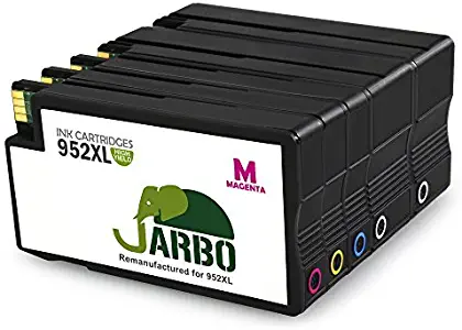 JARBO 952XL Remanufactured for HP 952 Ink Cartridge High Yield, 5 Packs(2 Black, 1 Cyan, 1 Magenta, 1 Yellow), Use in HP OfficeJet Pro 8710 8720 8730 8740 7740 8210 8216 8218 8715 8725 Printer